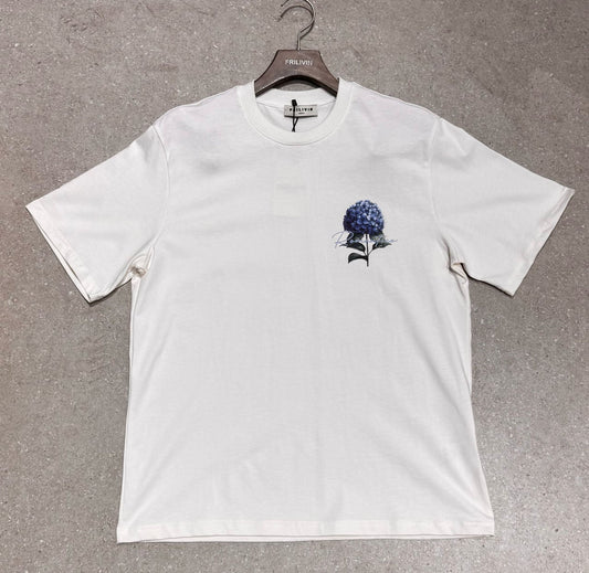 T-shirt Jardin Romantico Fleur Blanc – Style Urbain et Minimaliste