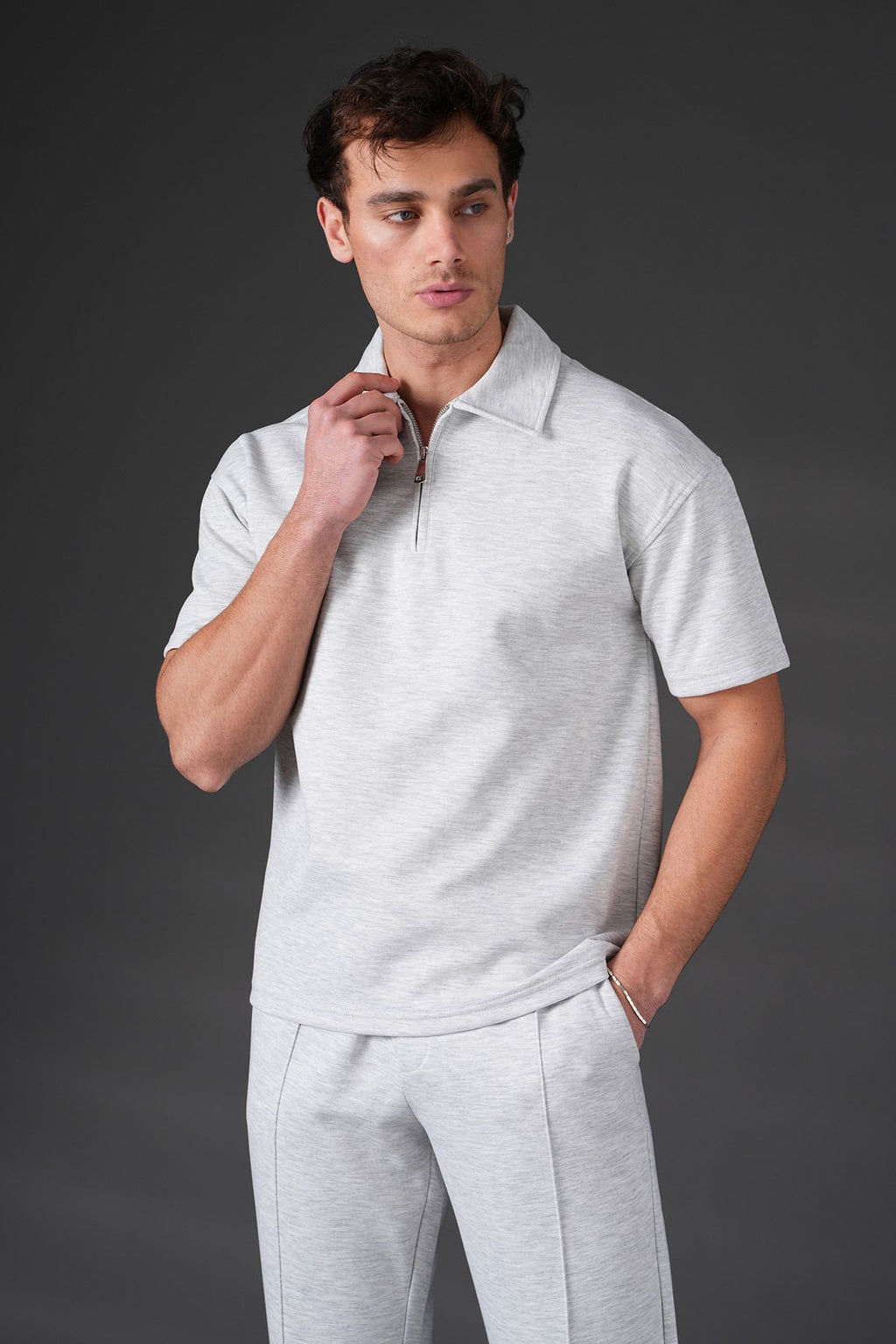 Ensemble Di Caprio Gris : Chill & Urbain