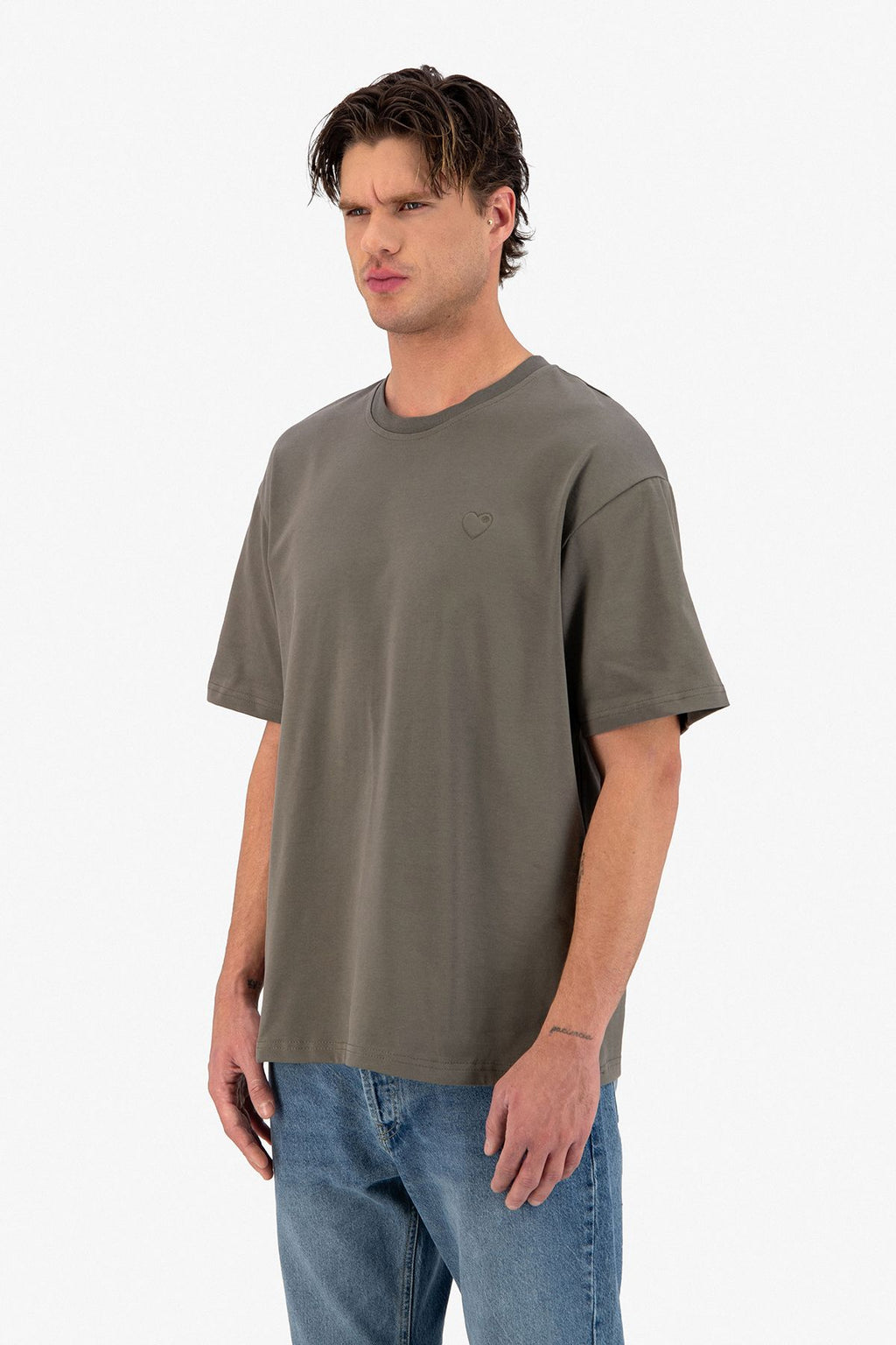 T-shirt LOVE Full Vert : Coupe oversize