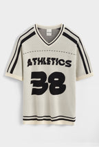 T-shirt 38 Athletics Beige : Coupe Oversive & London Style