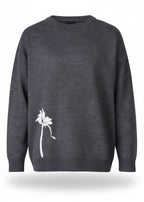 Pull Cannes Gris : Coupe droite  & Code Fleur