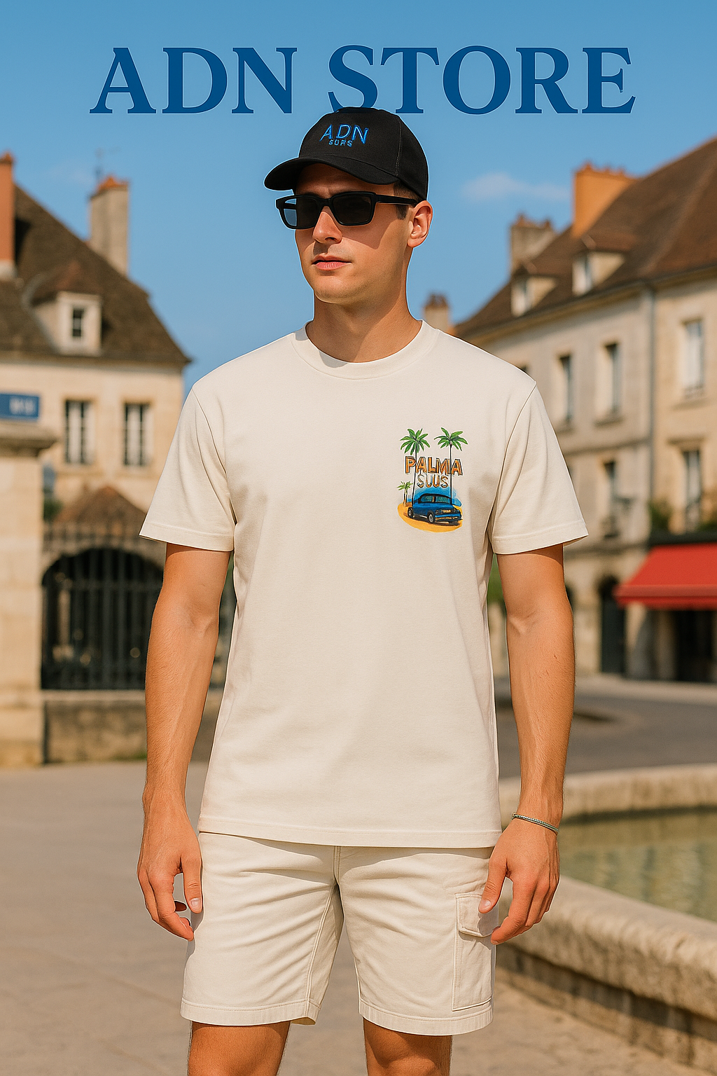 T-shirt Palma Club Blanc – Style Urbain et Minimaliste