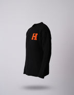 Pull Dublin Noir : Coupe droite  & Code H