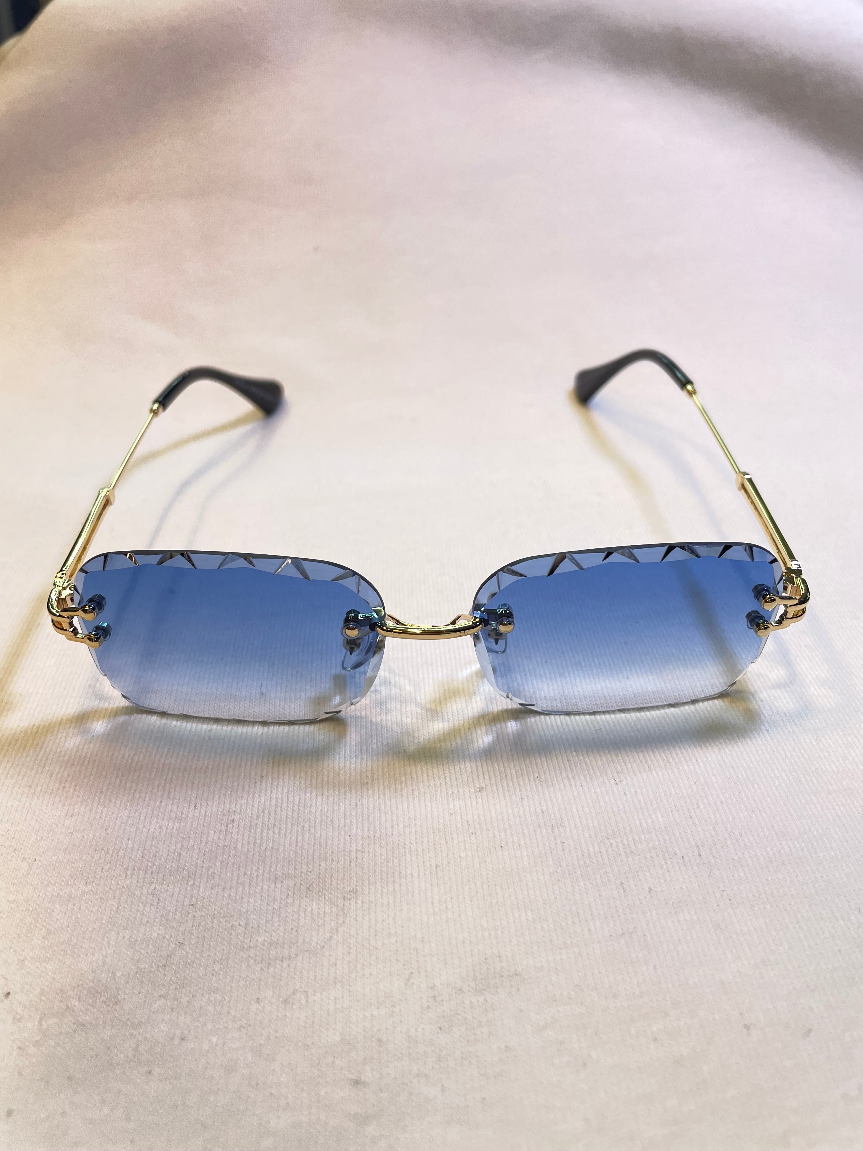Lunettes Sax Ciselé Bleu