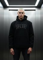 Sweat Paris Noir : Capuche & Style Minimaliste