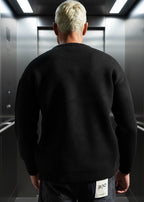 Pull Saint Tropez Noir : Coupe Droite & Style Uni