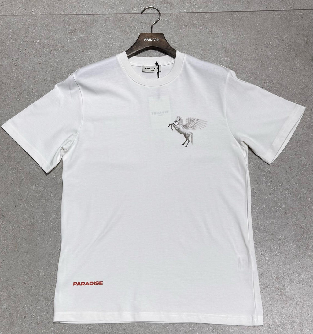 T-shirt Paradise Blanc – Style Urbain et Minimaliste
