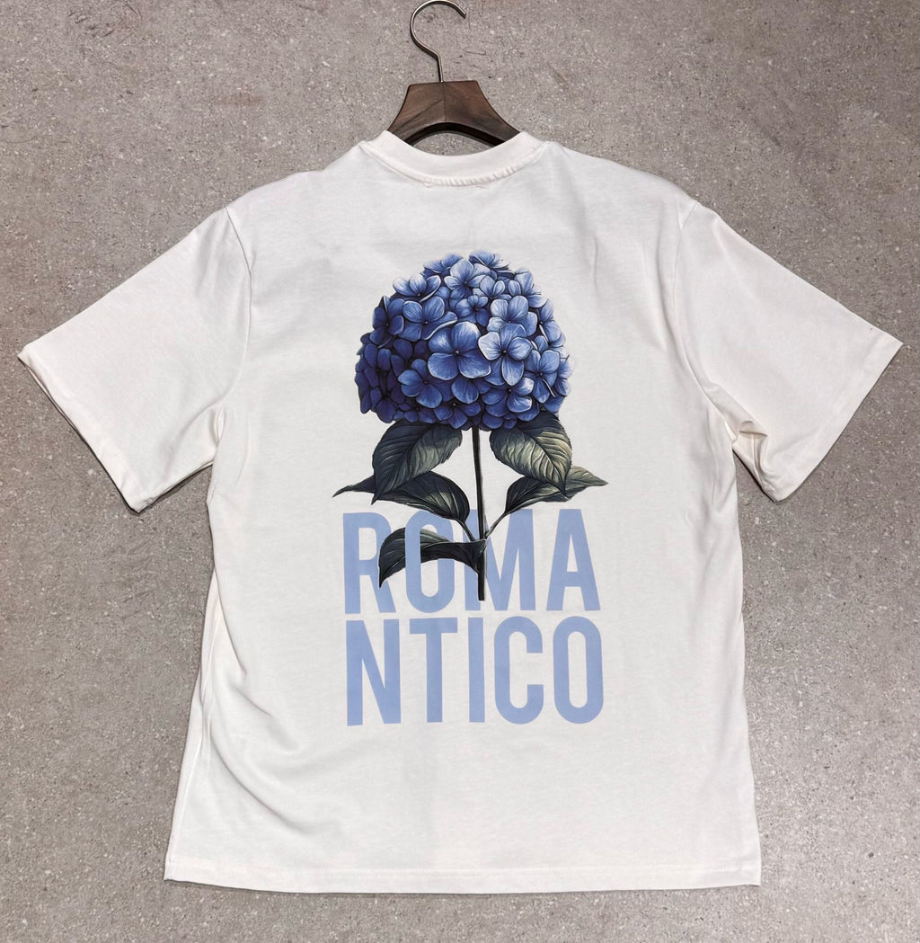 T-shirt Romantico Fleur Blanc – Style Urbain et Minimaliste