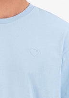 T-shirt LOVE Full Bleu : Coupe oversize