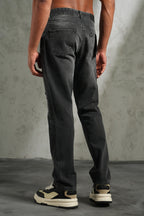 Jeans Orlando Noir : Coupe Droite & Denim Urbain