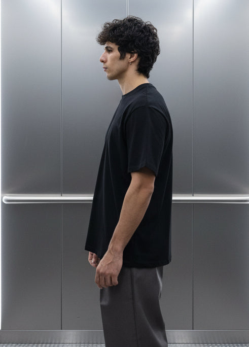 T-shirt Uni Noir : Oversize & Premium