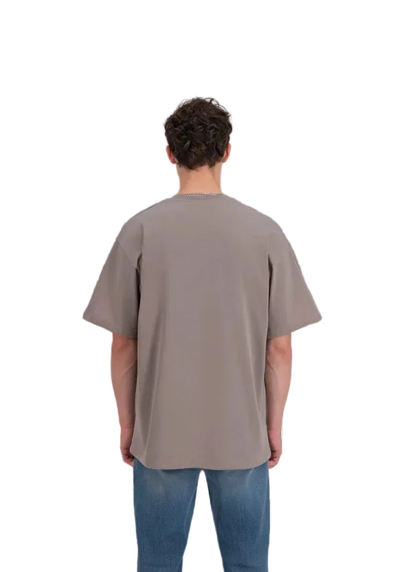 T-shirt LOVE Marron : Coupe oversize & Coeur noir