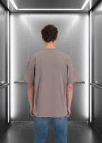 T-shirt LOVE Marron : Coupe oversize & Coeur noir