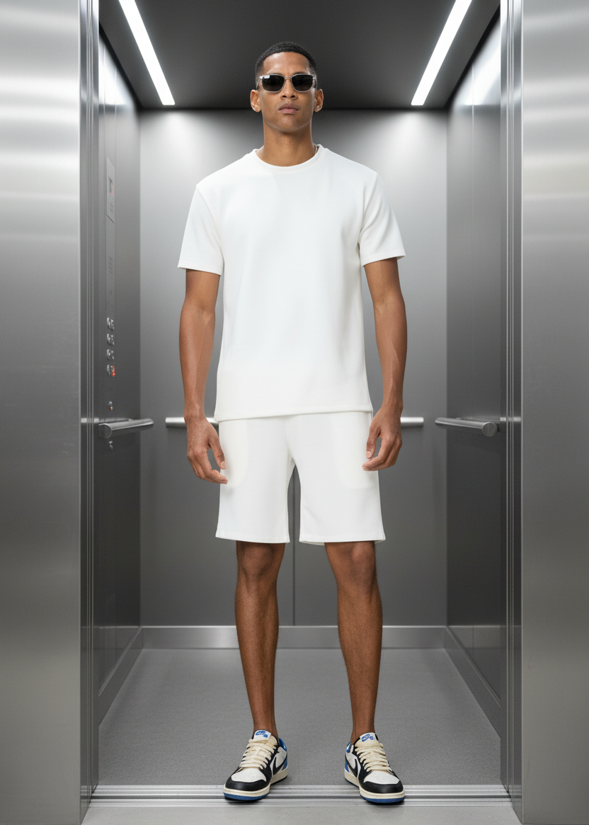 Ensemble Dystinct blanc :Chill and Urbainet
