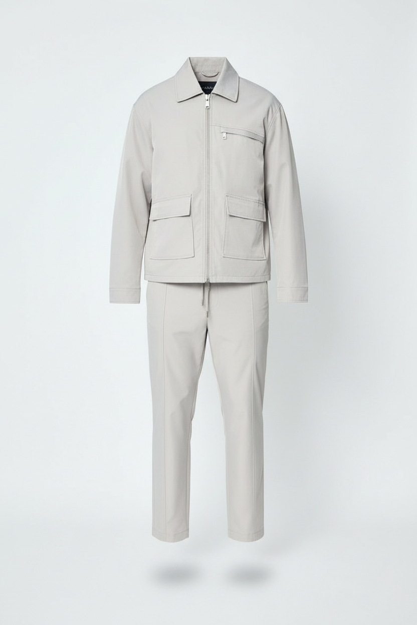 Ensemble Marlo Gris Perle : Style & Prestance