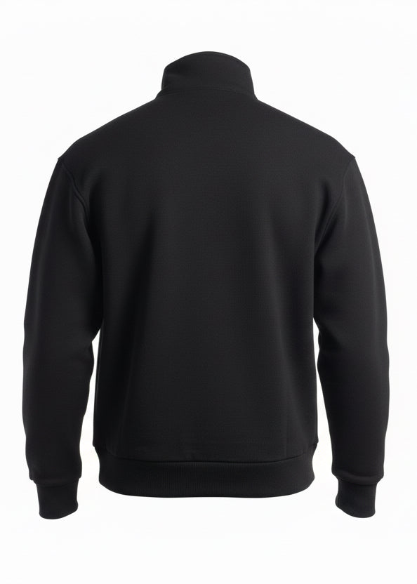 Pull Paris Noir : Droit & Zippé