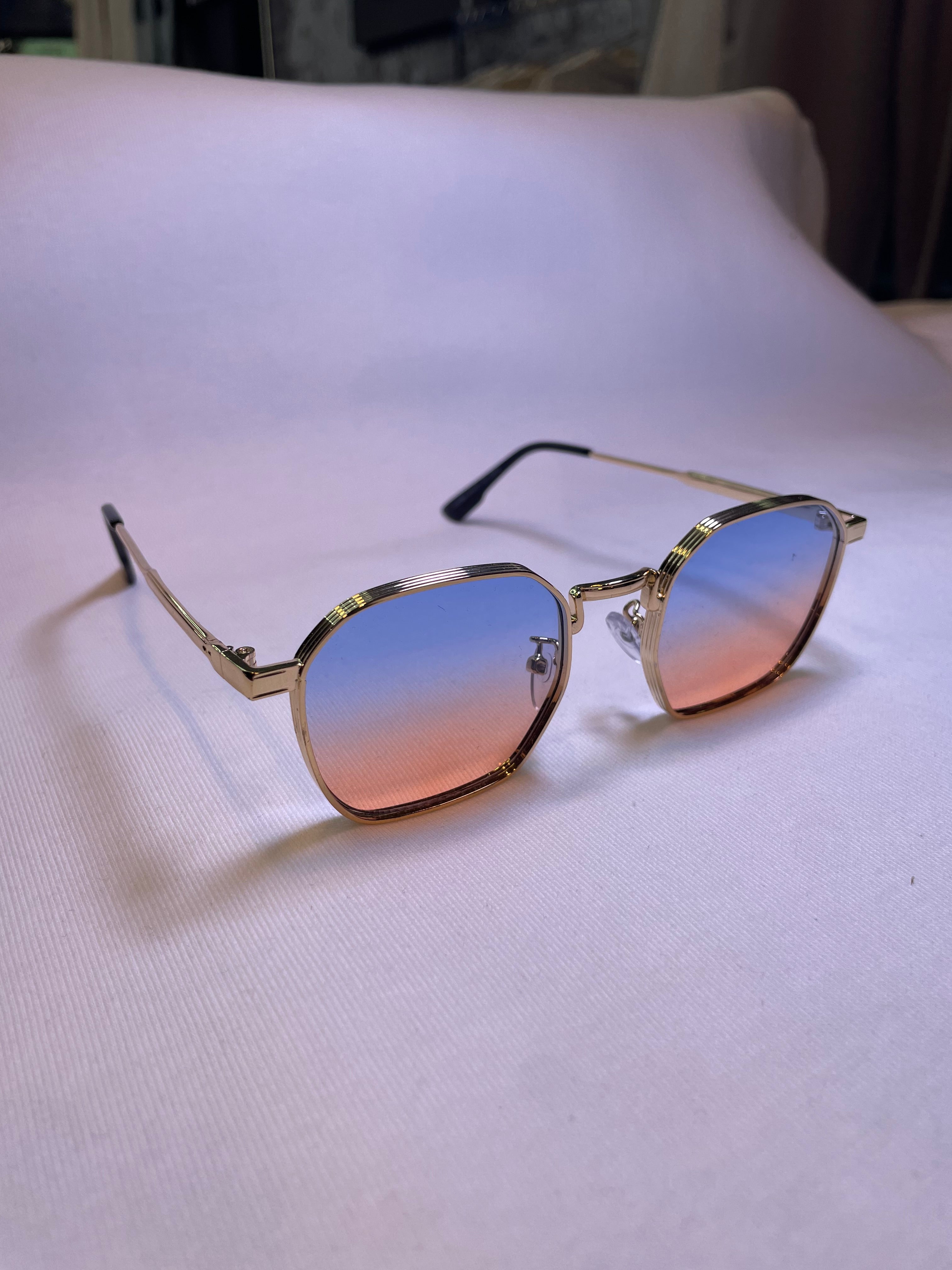 Lunettes KEBLACK bleu et beige