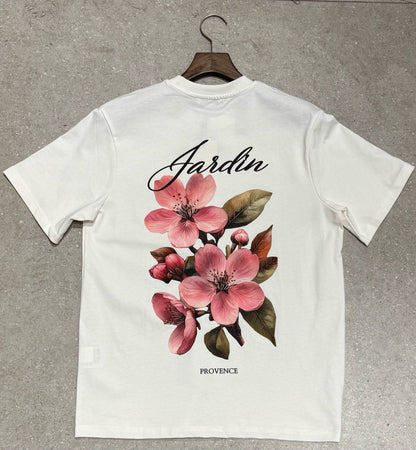 T-shirt Jardin provence Blanc – Style Urbain et Minimaliste