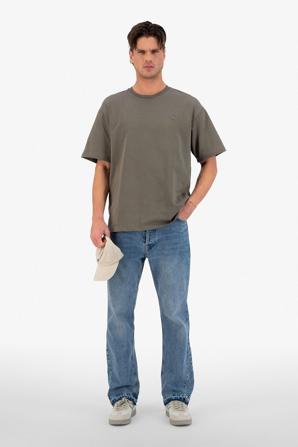T-shirt LOVE Full Vert : Coupe oversize