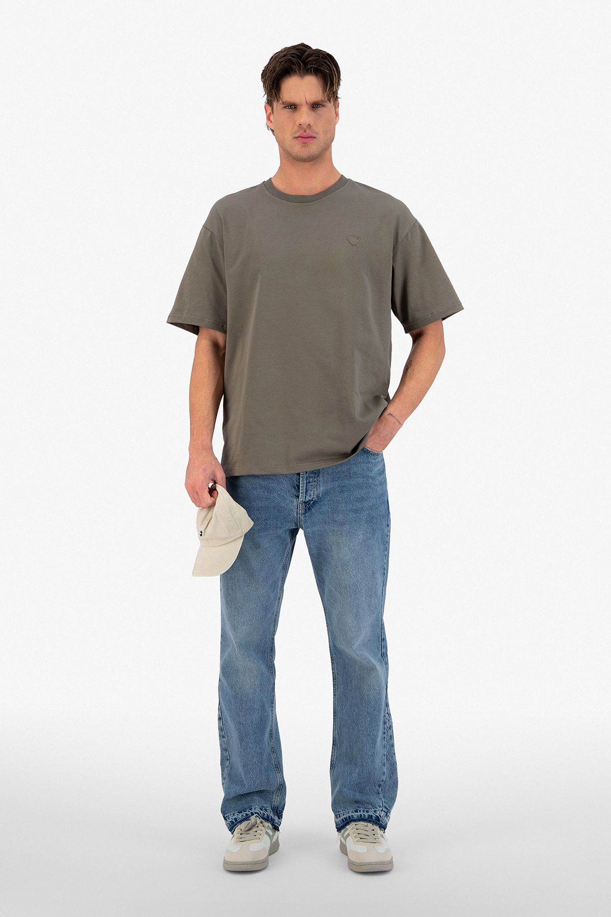 T-shirt LOVE Full Vert : Coupe oversize