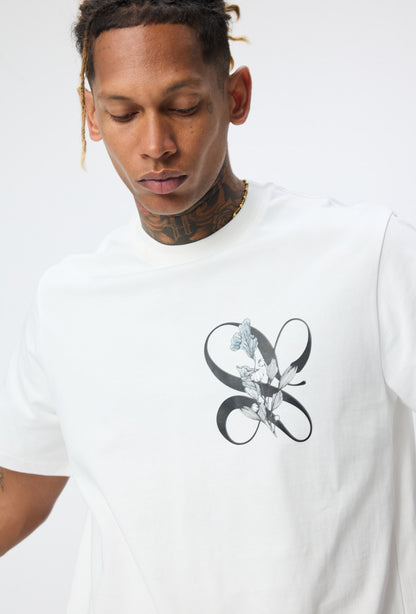 T-shirt Milano flore blanc – Style Urbain et Minimaliste