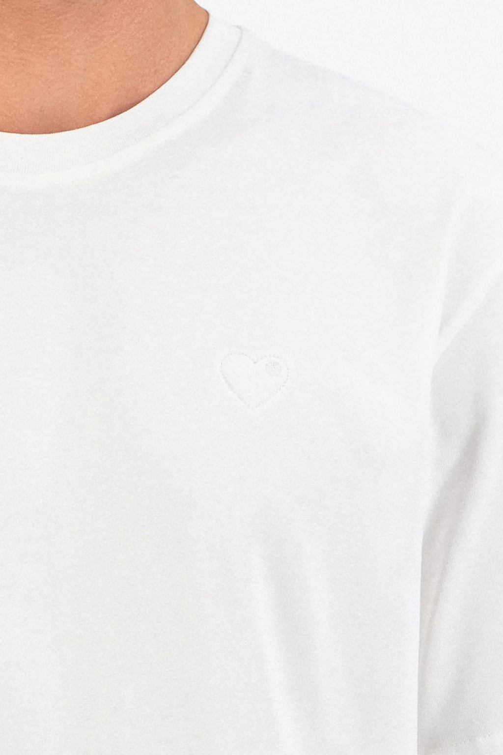 T-shirt LOVE Full Blanc : Coupe oversize