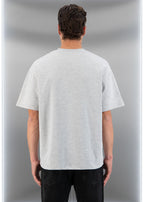 T-shirt LOVE Full Gris : Coupe oversize