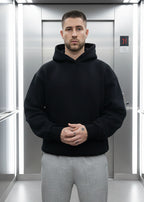 Sweat Uni Noir : Coupe oversize & Style Urbain