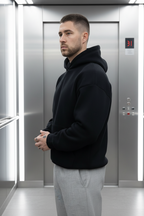 Sweat Uni Noir : Coupe oversize & Style Urbain