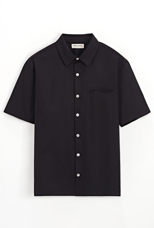 Chemise Berlin noire – Le flow froid venu du désert