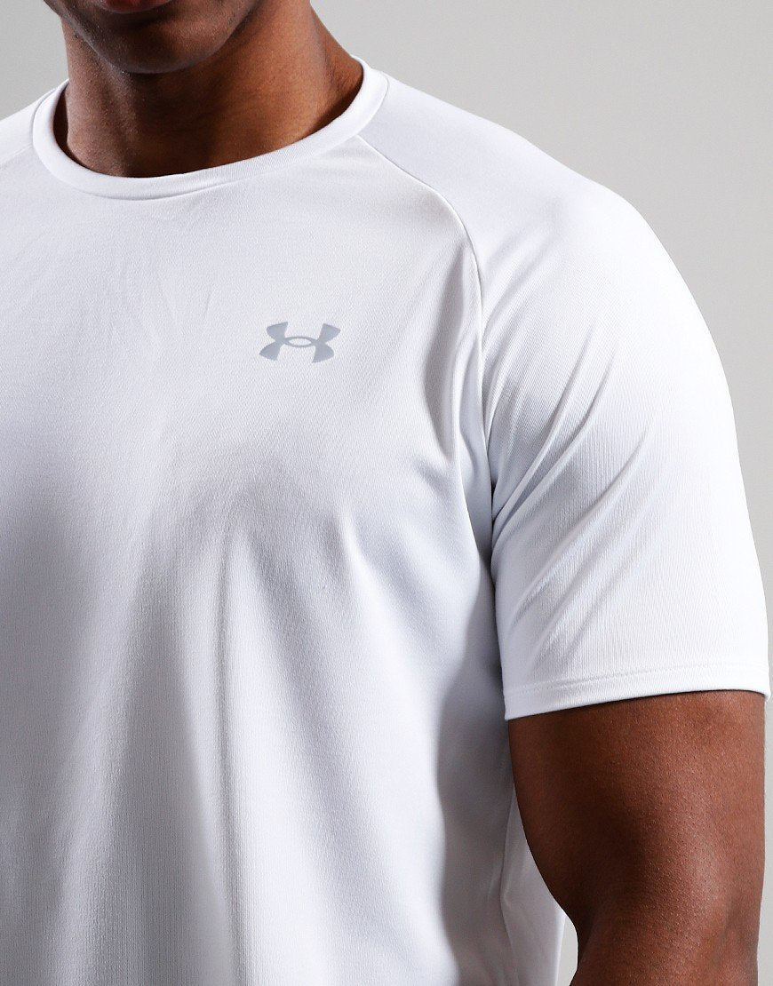 T-shirt Under Armor blanc logo gris