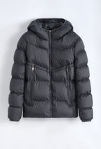 Doudoune Oslo Grise : Capuche & Street