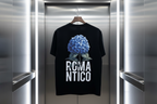 T-shirt Jardin Romantico Fleur Noir : Coupe droite & Style Minimaliste