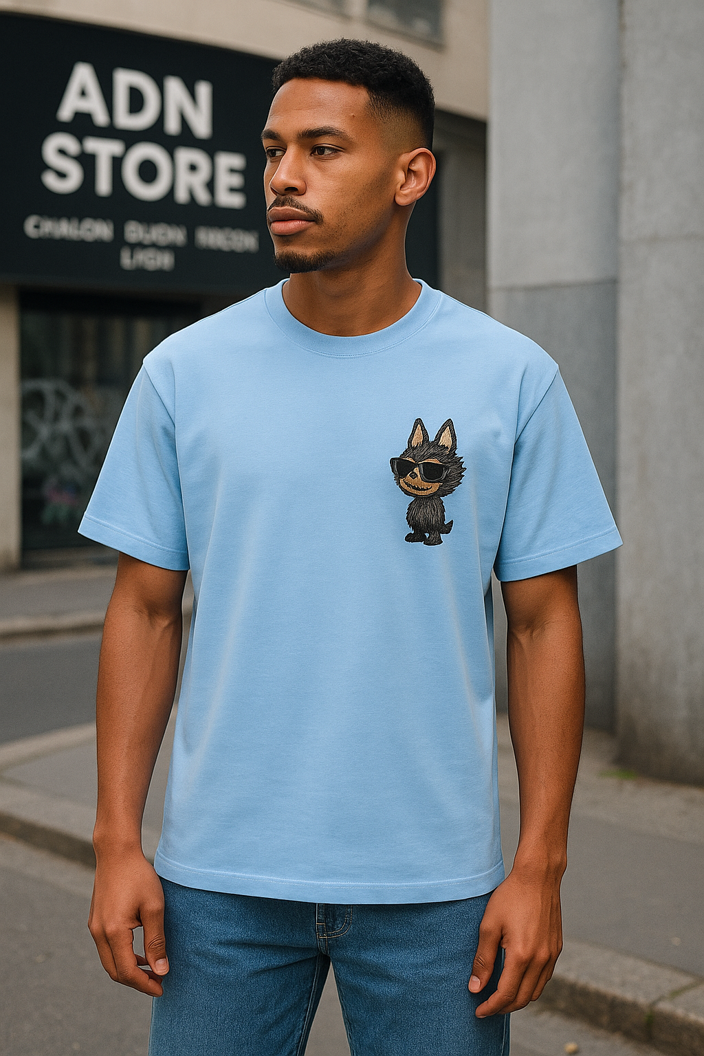 T-shirt Labubu Bleu – Style mode et virale