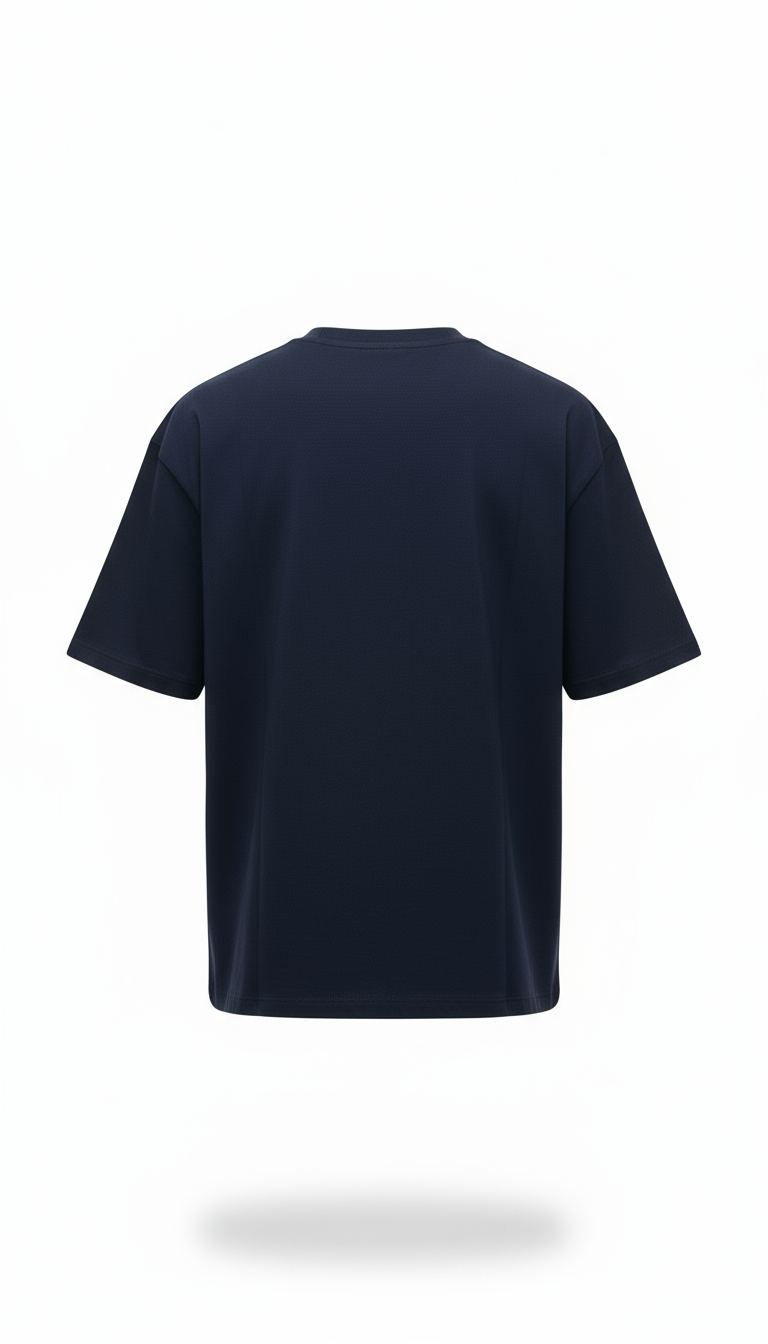 T-shirt Uni Bleu Marine : Coupe oversize & Style urbain