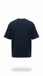 T-shirt Uni Bleu Marine : Coupe oversize & Style urbain