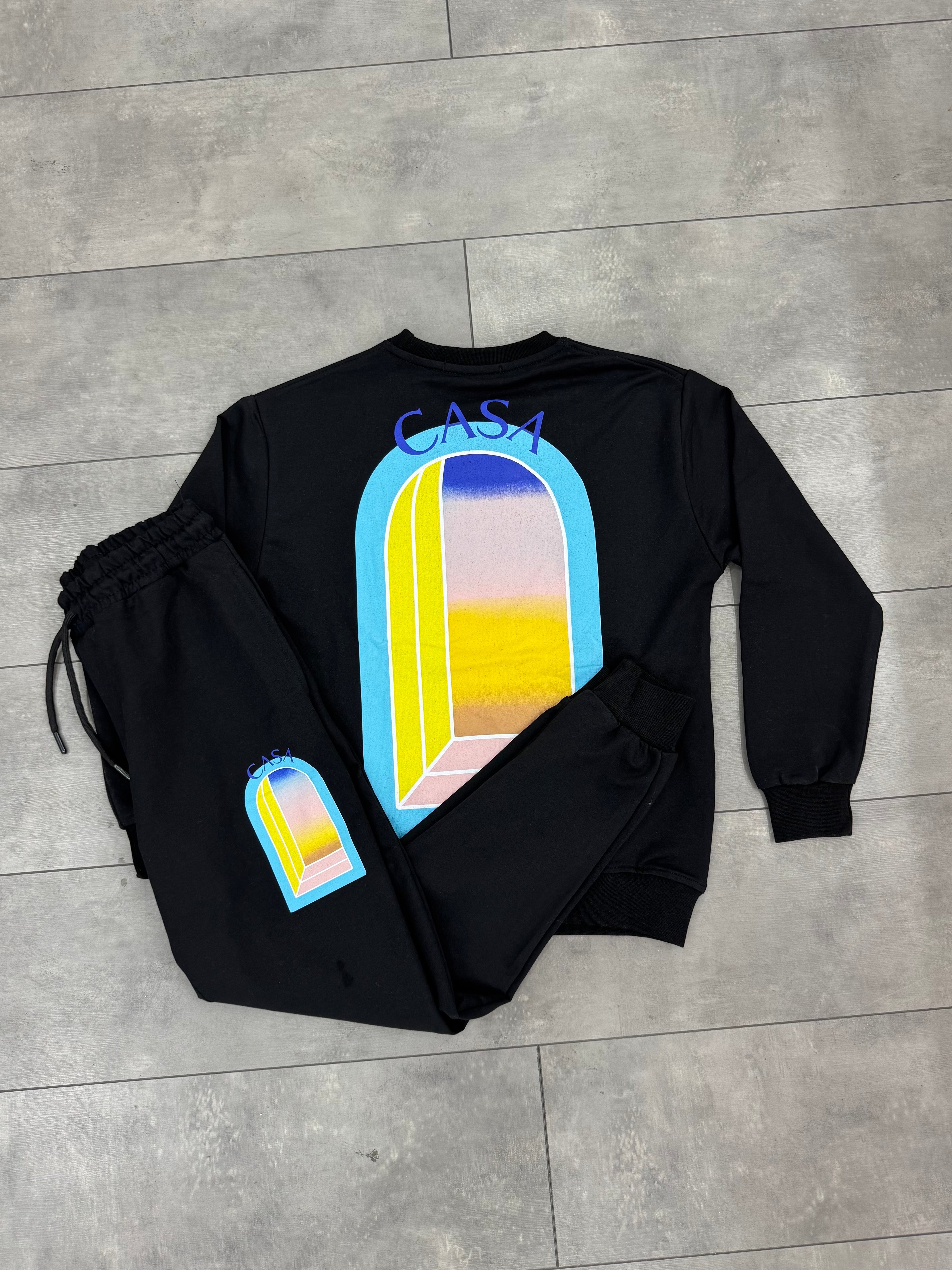 Ensemble Jogging CASA Noir : Full Black & Street