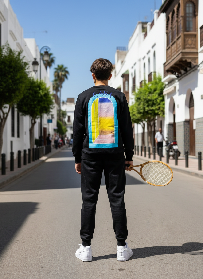 Ensemble Jogging CASA Noir : Full Black & Street