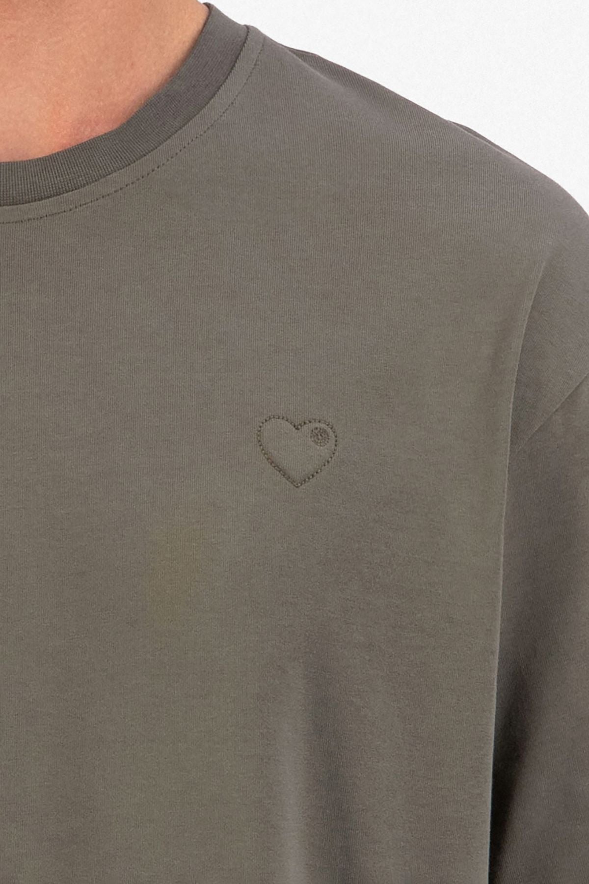 T-shirt LOVE Full Vert : Coupe oversize