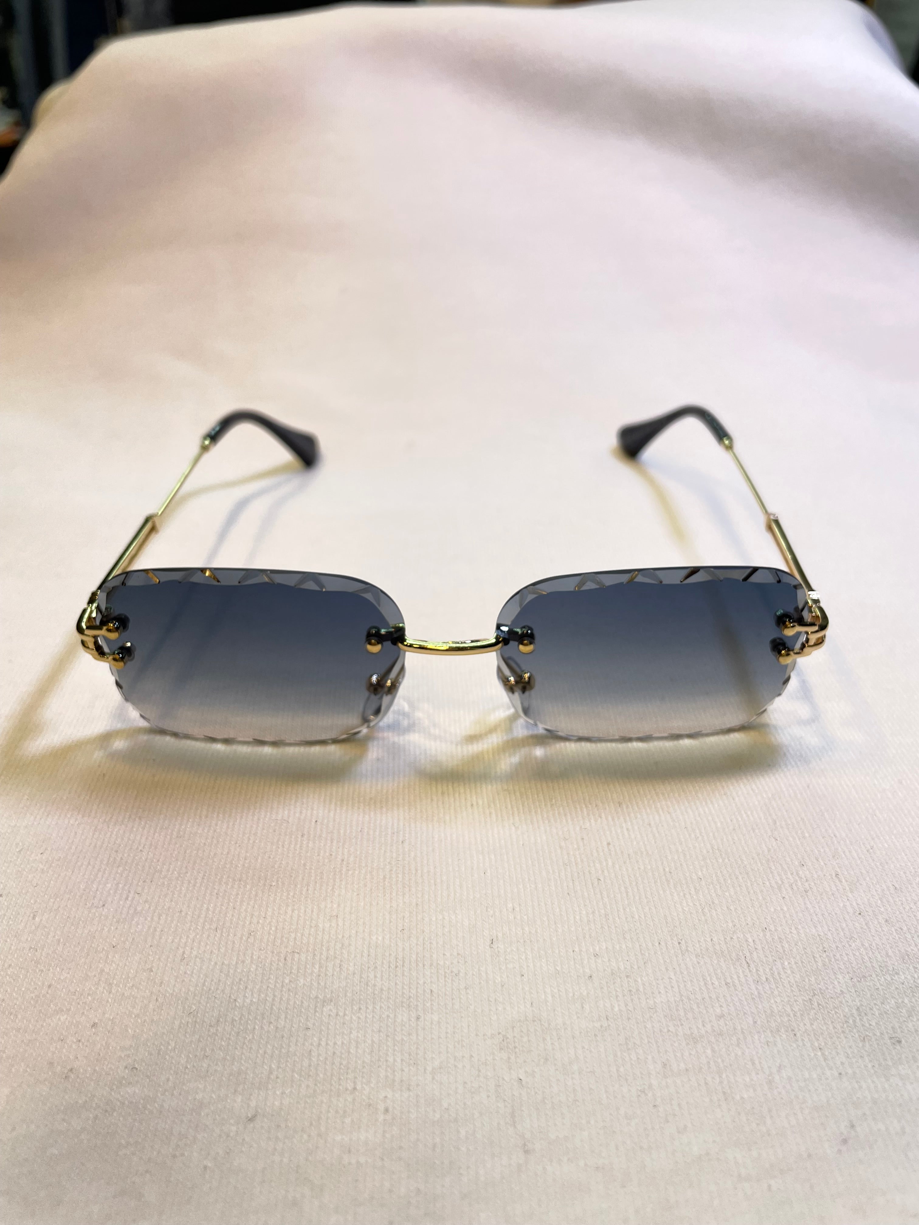 Lunettes Sax Ciselé bleu foncé