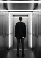 Pull Cannes Noir : Coupe droite  & Code Fleur