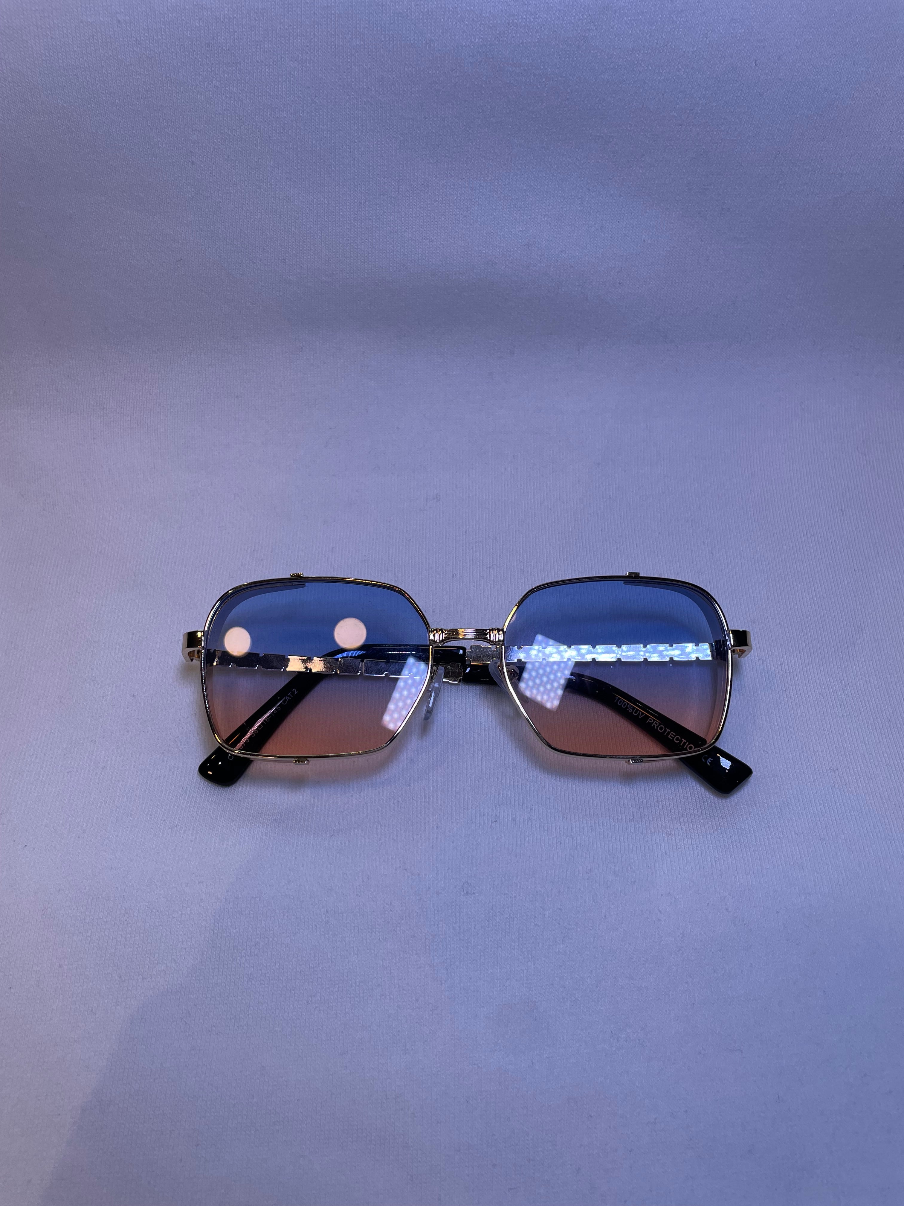 Lunettes NAZA bleu et beige