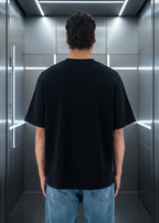 T-shirt LOVE Full Noir : Coupe oversize