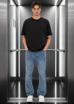 T-shirt LOVE Full Noir : Coupe oversize