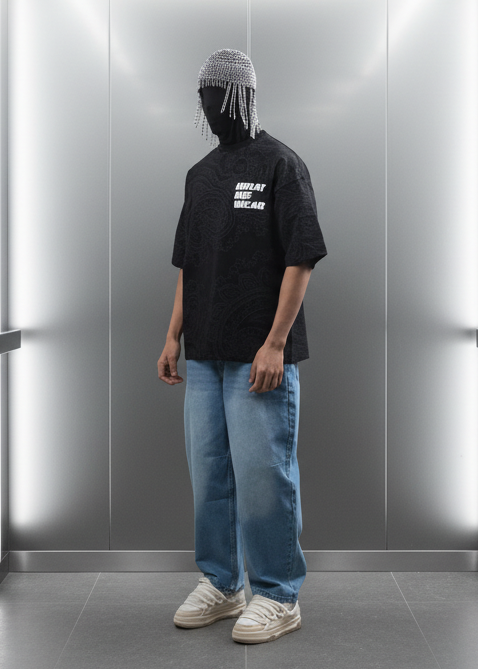 T-shirt What We Wear Noir : Coupe Oversive & London Style