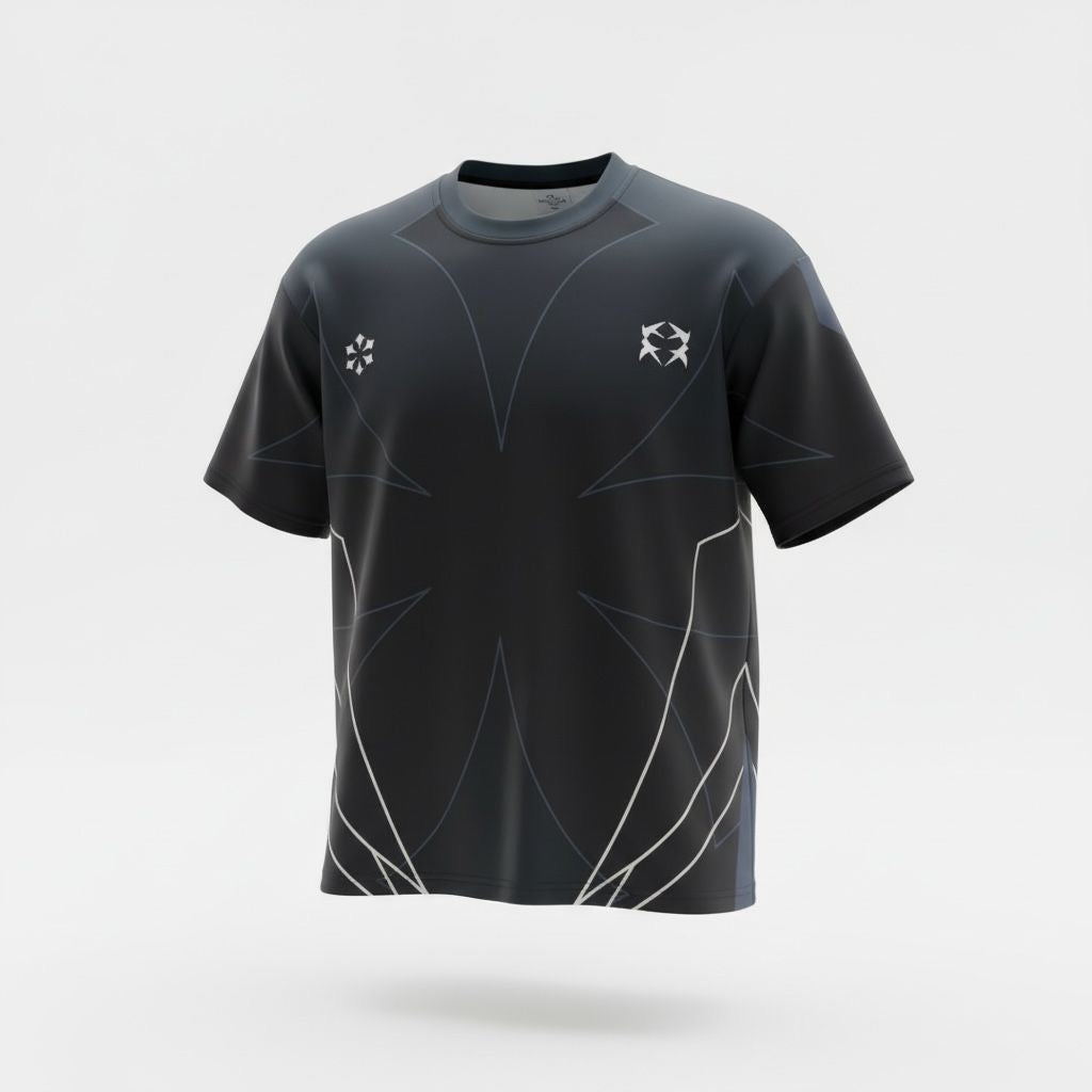 T-shirt 99 Noir & Gris : Coupe Oversive & London Style