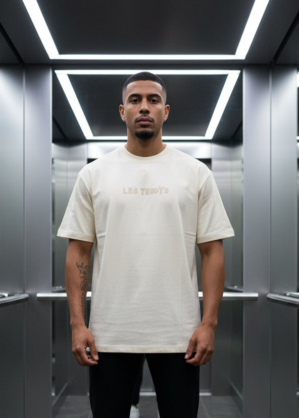 T-shirt Teddy Beige : Coupe Oversize & Style Urbain