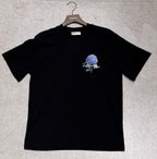 T-shirt Jardin Romantico Fleur Noir : Coupe droite & Style Minimaliste