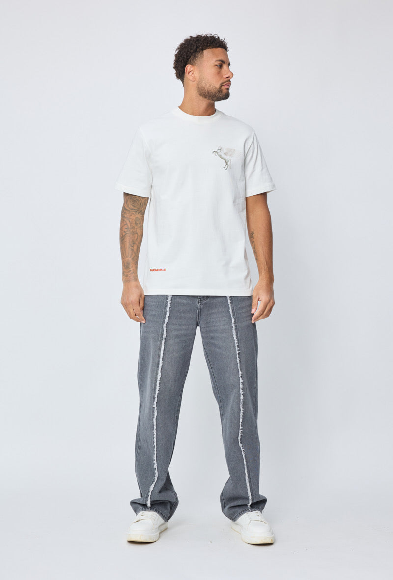 T-shirt Paradise Blanc – Style Urbain et Minimaliste