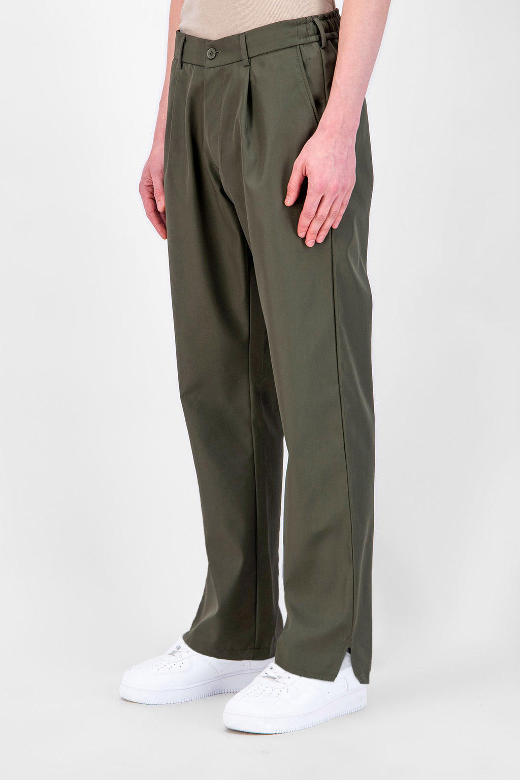 Pantalon Brooklyn Kaki – Street clean, coupe droite & Flow New-Yorkais